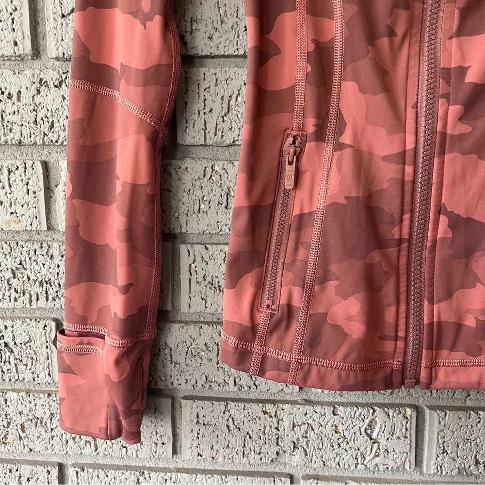 Lululemon Define Jacket Heritage 365 Camo Brier Rose Multi Pink Size 0 - Picture 6 of 9